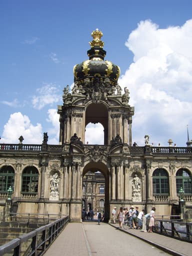 la cupola d'oro dello Zwinger